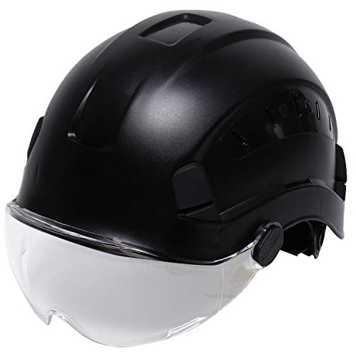 LOHASPRO Safety Hard Hat Perfect for Construction Adjustable ABS Helmet with Visor 6-Point Suspension 